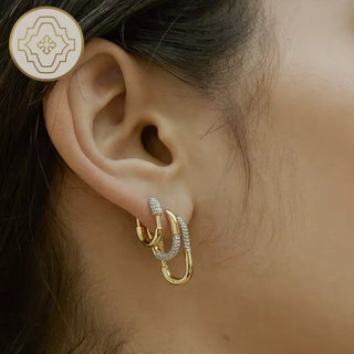 Milena Hoops - 925 Sterling Silver