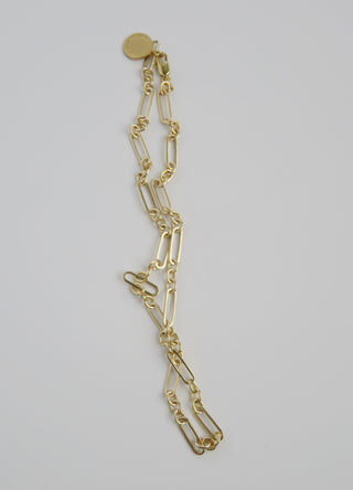 Small Mixed Link Figaro Necklace - add hinged clasp charms