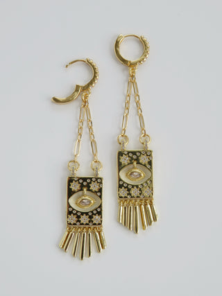 Evil Eye Goddess Earrings