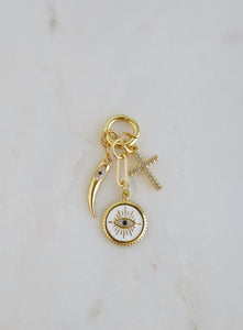 Divine Protection Evil Eye Cornicello Charm Cluster