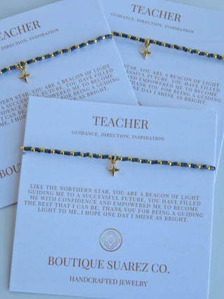 Ashlyn Teacher Bracelet - Guidance, Direction & Inspiration