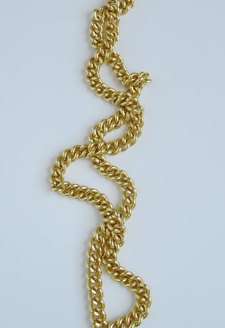 Curb Link Charm Holder Necklace - add charms