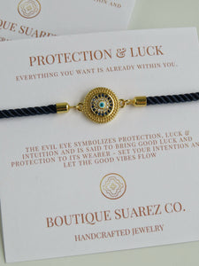 Beatrice Sapphire Evil Eye Bracelet - Protection & Luck
