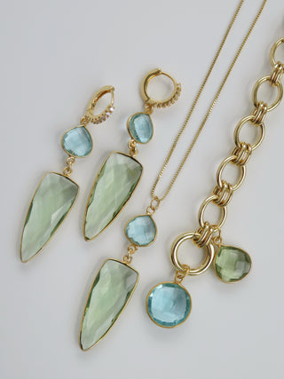 Peridot Blue Topaz Crystal Collection