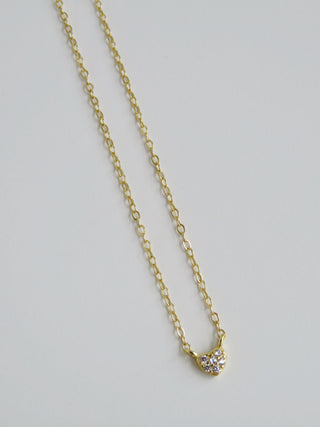 Petite Diamond Heart Necklace