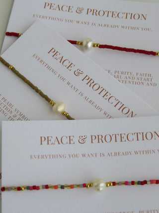 Manifest Peace - Pearl Bracelet