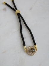 Load image into Gallery viewer, Beatrice Slider Bracelet - Black