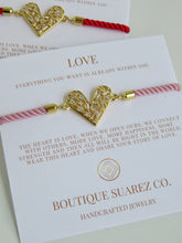 Load image into Gallery viewer, Beatrice Diamond Heart Bracelet - Love