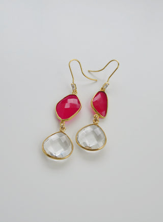 Pink and Clear Quartz Crystal Collection