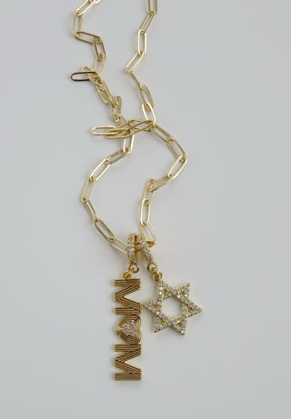 Timeless Brilliance - Star of David Charm on Clasp