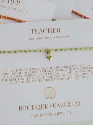 Ashlyn Teacher Bracelet - Guidance, Direction & Inspiration