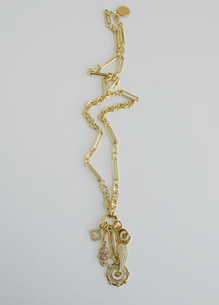 Love & Divine Guidance Charm Cluster Necklace - Sanxenxo Link