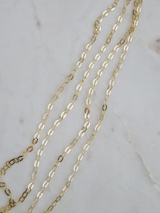 Flat Oval Cable Link 25G - “Add a Charm Cluster Necklace”