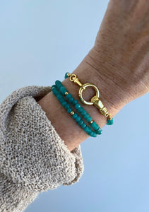 Divine Blessings - Hamsa Double Clasp Wrap Bracelet - Necklace
