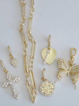 Spiritual Transformation- Monarch Butterfly Charm on Diamond Clasp