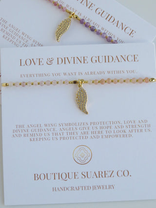 Kira Petite Angel Wing Bracelet - Love & Divine Guidance