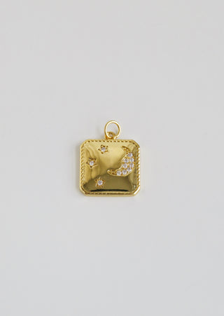 Celestial Domed Star & Moon Pendant