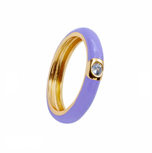 Skylar Diamond Enamel Rings