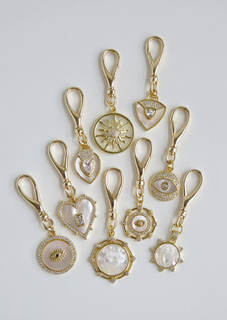 Elongated Charm Holder Hinged Clasp