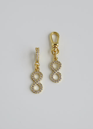Diamond Infinity Charm on Clasp