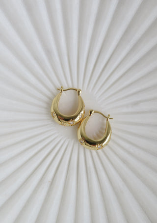 Celestial Oblong Shaped Domed Hoops