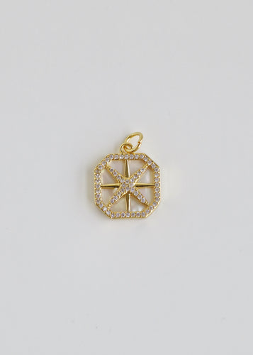 Diamond Pearl Northern Star Charm