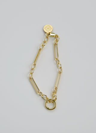 Figaro Charm Holder Bracelet - Clicker Clasp - add charms