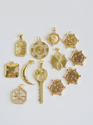 Diamond Sunburst Charm