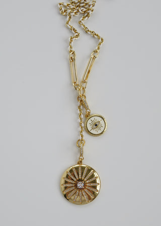 Luminous Pendant on Diamond Hinged Clasp