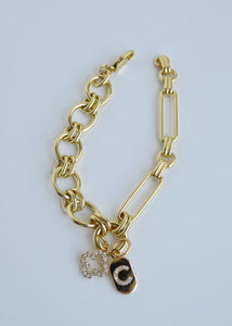 Louvre Charm Holder Bracelet - Clicker Clasp