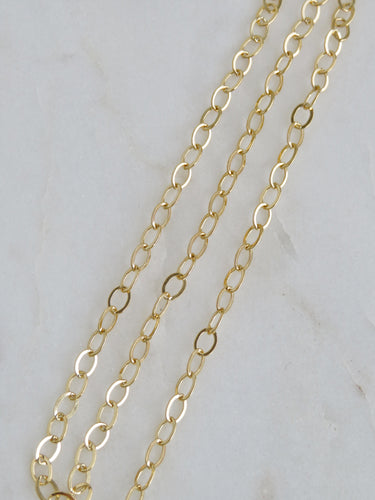 Flat Cable Chain Link 23G - “Add a Charm Cluster Necklace”