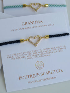 Beatrice Grandma Bracelet - Heart