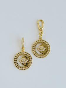 Diamond Eye Charm on Clasp