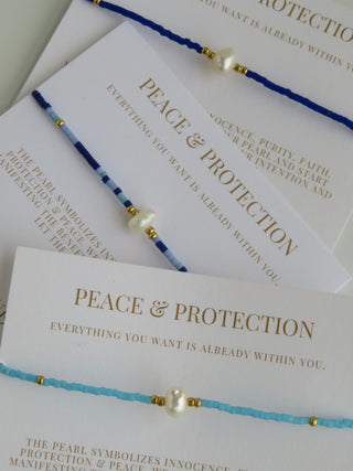 Manifest Peace - Pearl Bracelet