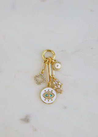 Flora Evil Eye Charm Cluster