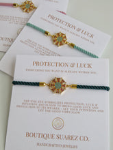 Load image into Gallery viewer, Beatrice Evil Eye Octagon Bracelet - Protection &amp; Luck