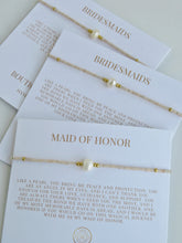 Load image into Gallery viewer, Bridesmaids &amp; Maid of Honor - Pearl Bracelet