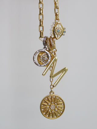 Celestial Protection Monogram Charm Necklace