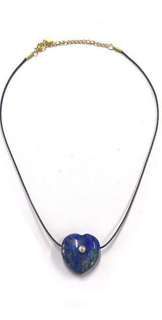 Seacliff -  Lapis Lazuli Heart Necklace