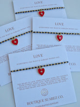 Load image into Gallery viewer, Ashlyn Red Heart Bracelet - Love