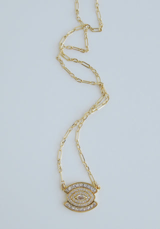 Diamond Protector- Evil Eye Necklace