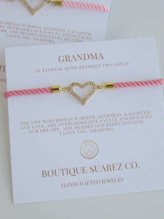 Beatrice Grandma Bracelet - Heart