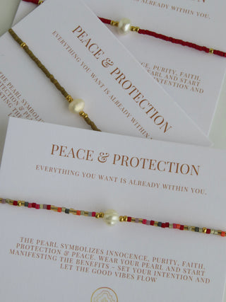 Manifest Peace - Pearl Bracelet