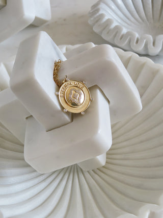 Eternal Love Medallion - 14k Gold & 14k - trademark design