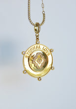 Load image into Gallery viewer, Eternal Love Hinged Clasp Medallion - 14k Gold Plated - trademark design