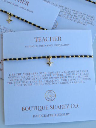 Ashlyn Teacher Bracelet - Guidance, Direction & Inspiration