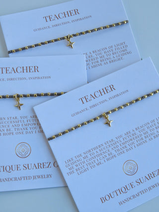 Ashlyn Teacher Bracelet - Guidance, Direction & Inspiration