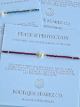 Load image into Gallery viewer, Rena Pearl Bracelet - Peace &amp; Protection