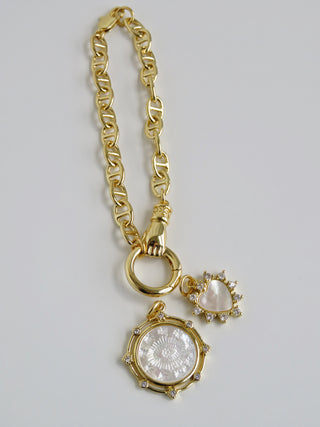 Sanxenxo Hamsa Charm Holder Bracelet - add charms