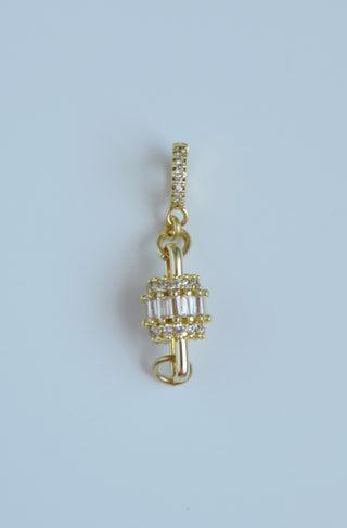 Big Bead Hinged Clasp Lariat Chain - Figaro Link - add a charm